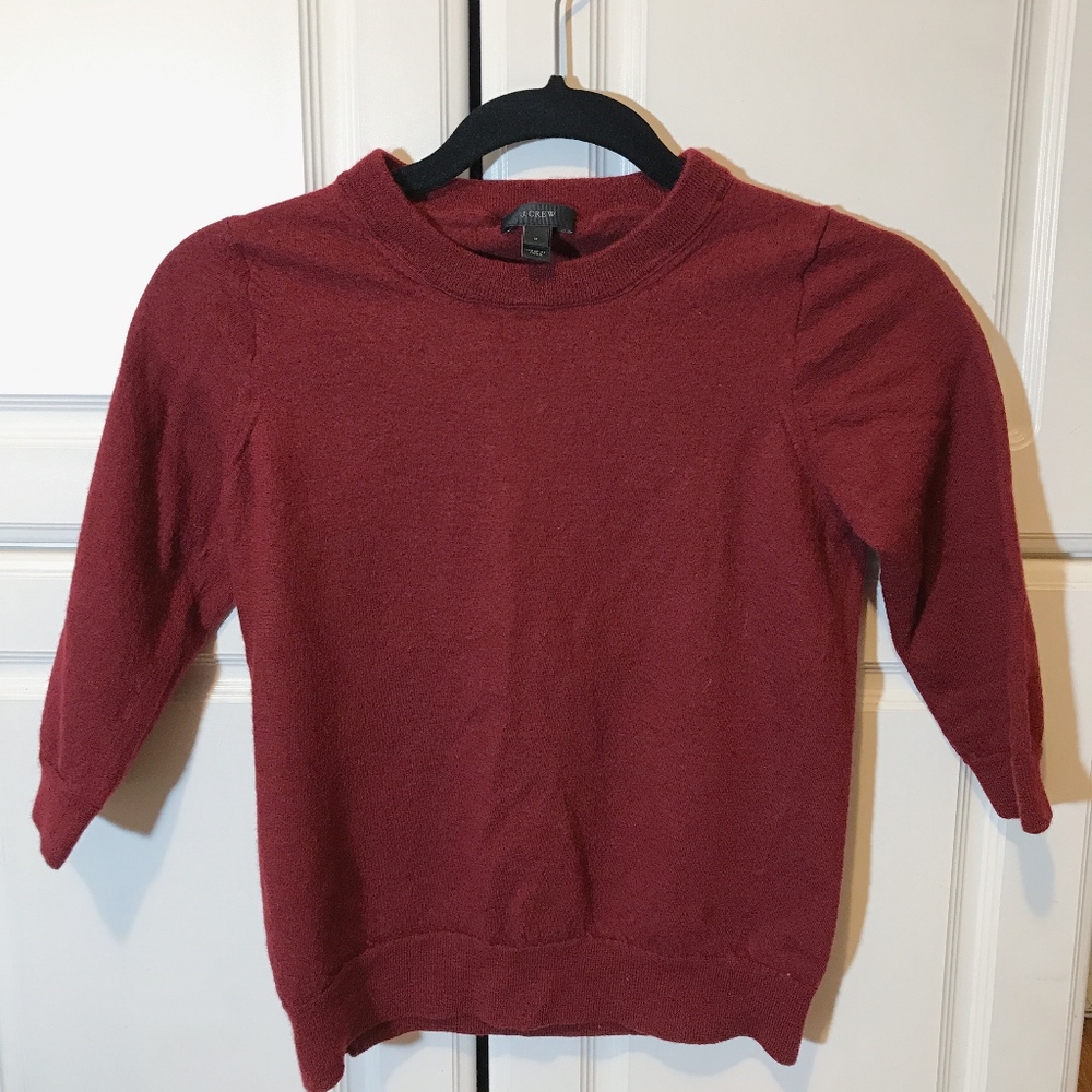 J. Crew Wine Sweater
